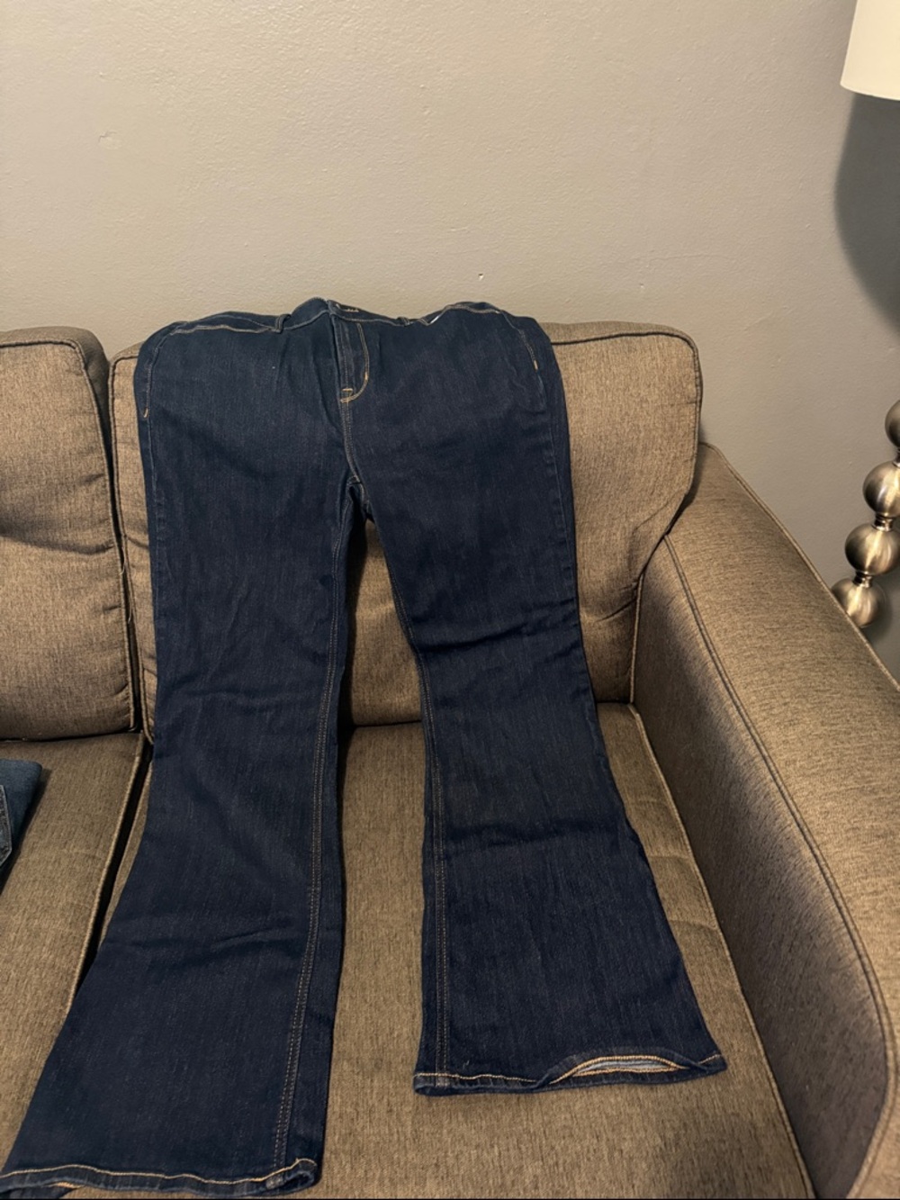 Old Navy Dark Blue Flared Women's Jeans